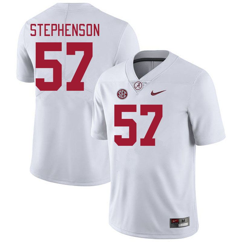 #57 Dwight Stephenson Alabama Crimson Tide Jerseys Football Stitched-White